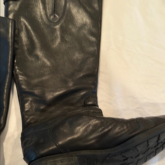 Sam Edelman 9.5 Wide Calf Black Heeled Boots with Classic Western Style - Picture 5 of 13